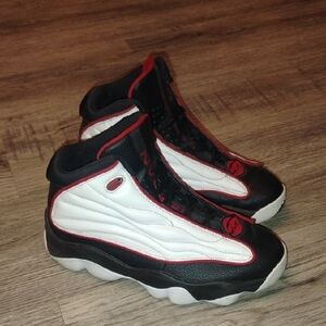 Nike Air Jordan Pro Strong Red and White Sneakers Youth Size 6Y